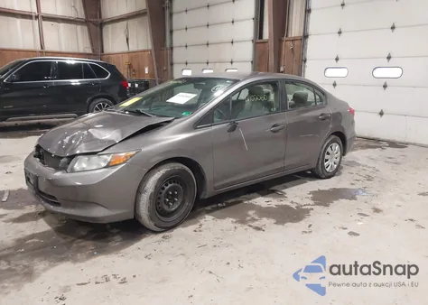 2012 Honda Civic Lx из США, поврежденный, VIN 2HGFB2F51CH539151